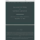 "Arched Pampas" - Wedding Website in Basil by Kaydi Bishop - Mobile Layout