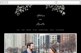 "Enchanted fields" - Wedding Website in Noir by Jennifer Wick - Desktop Design