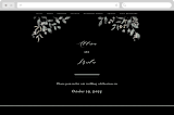 "Enchanted fields" - Wedding Website in Noir by Jennifer Wick - Desktop Design