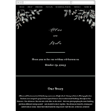 "Enchanted fields" - Wedding Website in Noir by Jennifer Wick - Mobile Layout