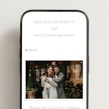 "The Romantic" - Wedding Website in Buttercream by Kristie Kern - Mobile Layout