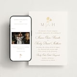 "The Romantic" - Wedding Website in Buttercream by Kristie Kern - Match Your Stationery