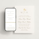 "The Romantic" - Wedding Website in Buttercream by Kristie Kern - Match Your Stationery