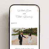 "Lake Como" - Wedding Website in Diamond by Kate Ahn - Mobile Layout