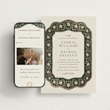 "Frame" - Wedding Website in Emerald by Jen Owens - Match Your Stationery