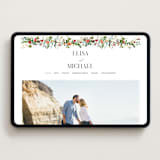 "Tropica" - Wedding Website in Papaya by Susan Moyal - Desktop Design