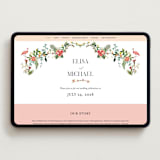 "Tropica" - Wedding Website in Papaya by Susan Moyal - Desktop Design