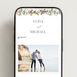 "Tropica" - Wedding Website in Papaya by Susan Moyal - Mobile Layout