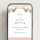 "Tropica" - Wedding Website in Papaya by Susan Moyal - Mobile Layout
