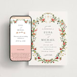 "Tropica" - Wedding Website in Papaya by Susan Moyal - Match Your Stationery