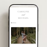 "Lustre" - Wedding Website in Cloud by Nicole Walsh - Mobile Layout