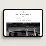 "Petite Sprig" - Wedding Website in Black Dahlia by Olivia Raufman - Desktop Design