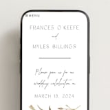 "Perennial" - Wedding Website in Cotton by Amy Kross - Mobile Layout