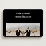 "Black Tie Affair" - Wedding Website in Onyx by Hooray Creative - Desktop Design