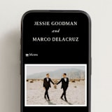 "Black Tie Affair" - Wedding Website in Onyx by Hooray Creative - Mobile Layout