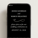 "Black Tie Affair" - Wedding Website in Onyx by Hooray Creative - Mobile Layout