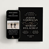 "Black Tie Affair" - Wedding Website in Onyx by Hooray Creative - Match Your Stationery