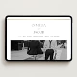 "Elegant Type" - Wedding Website in Pearl by Leah Bisch - Desktop Design