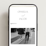 "Elegant Type" - Wedding Website in Pearl by Leah Bisch - Mobile Layout