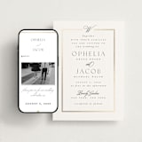 "Elegant Type" - Wedding Website in Pearl by Leah Bisch - Match Your Stationery