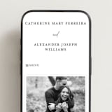 "Summit Serenity" - Wedding Website in Quartz by Ana de Sousa - Mobile Layout