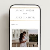"Opulence" - Wedding Website in Pearl by Stacey Meacham - Mobile Layout