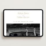 "Magazine" - Wedding Website in Lace by Kaydi Bishop - Desktop Design
