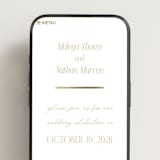 "Magazine" - Wedding Website in Lace by Kaydi Bishop - Mobile Layout