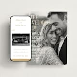 "Magazine" - Wedding Website in Lace by Kaydi Bishop - Match Your Stationery