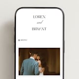 "Loren" - Wedding Website in Cotton by Christie Garcia - Mobile Layout