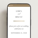 "Loren" - Wedding Website in Cotton by Christie Garcia - Mobile Layout