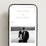 "The Gallery" - Wedding Website in Quartz by Kristie Kern - Mobile Layout