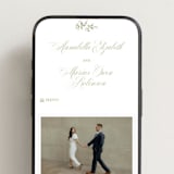 "Marmont" - Wedding Website in Lilac by Kristie Kern - Mobile Layout