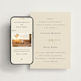 "Bow Tie" - Wedding Website in Ivory by Baumbirdy - Match Your Stationery