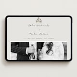 "Hand Illustrated Whimsical Chandelier" - Wedding Website in Noir by Jackie Crawford - Desktop Design