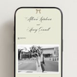 "All Tied Up" - Wedding Website in Champagne by Chris Griffith - Mobile Layout