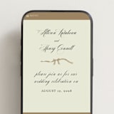 "All Tied Up" - Wedding Website in Champagne by Chris Griffith - Mobile Layout