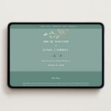 "Southern Romance" - Wedding Website in Eucalyptus by Simona Camp - Desktop Design