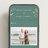 "Southern Romance" - Wedding Website in Eucalyptus by Simona Camp - Mobile Layout