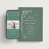 "Southern Romance" - Wedding Website in Eucalyptus by Simona Camp - Match Your Stationery