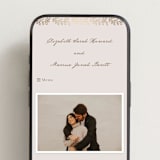 "Manuet" - Wedding Website in Vanilla by Petra Kern - Mobile Layout