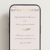 "Manuet" - Wedding Website in Vanilla by Petra Kern - Mobile Layout