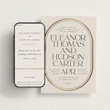 "oval" - Wedding Website in Sandstone by Lori Wemple - Match Your Stationery
