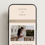 "Framed Photo" - Wedding Website in Latte by Stacy Maalouf - Mobile Layout