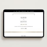 "Documentary" - Wedding Website in Lily by Heather Schertzer - Desktop Design