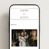 "Documentary" - Wedding Website in Lily by Heather Schertzer - Mobile Layout