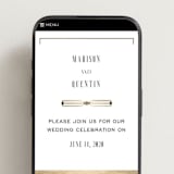 "Documentary" - Wedding Website in Lily by Heather Schertzer - Mobile Layout