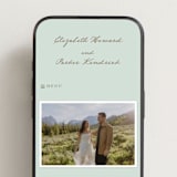 "Mountain Love" - Wedding Website in Dew by Petra Kern - Mobile Layout