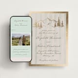 "Mountain Love" - Wedding Website in Dew by Petra Kern - Match Your Stationery