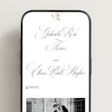 "Here With You" - Wedding Website in Classic Bride by Design Lotus - Mobile Layout
